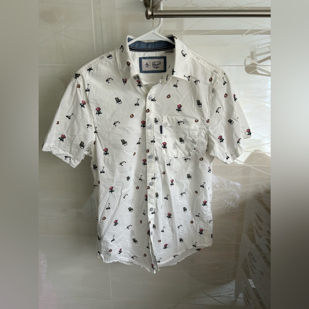 Original Penguin Men’s Button Up Casual Dress Shirt🍳🎣 🏕️